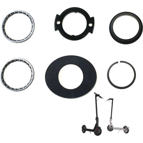 Kit de bracelet pour trottinette électrique M365 Pro 1S, ensemble de direction à roulement à billes à 6 pièces avec anneau de coussinet en plastique. (1/5)