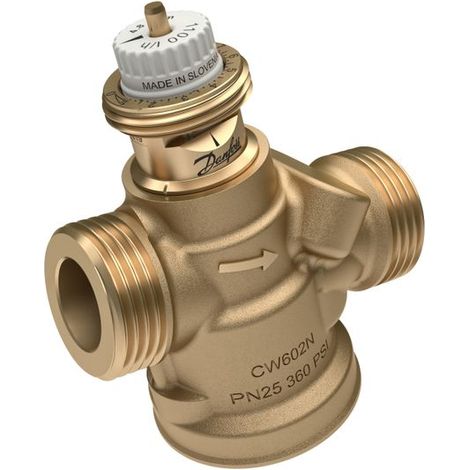 Danfoss Indipendente dalla pressione, valvola di regolazione ABQM 4,0 DN15, 65-650 l/h, oh, Messnip, 3/4''AG, 003Z8221