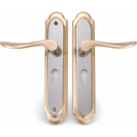 Drill-Free Interior Door Lock for Bedroom Titanium 170 mm (1/5)