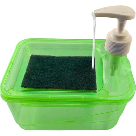 soap dispenser set soap pump and sponge holder 2 in 1
