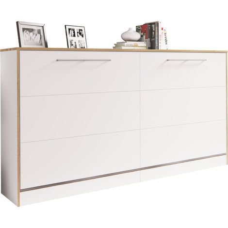 Cama del gabinete con la base de listones 90x200 114x213x43 - VCM