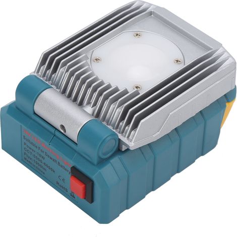 Éclairage LED Lithium-ion 10W TPDL-10W, compatible batterie 18V DeWay (sans batterie), unité lumineuse portable pour chantier et atelier (1/5)