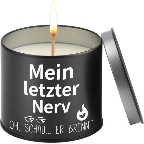 Kerze Metall 9oz Spruch Geschenk Männer Mein Letzter Nerve-schwarz (1/5)