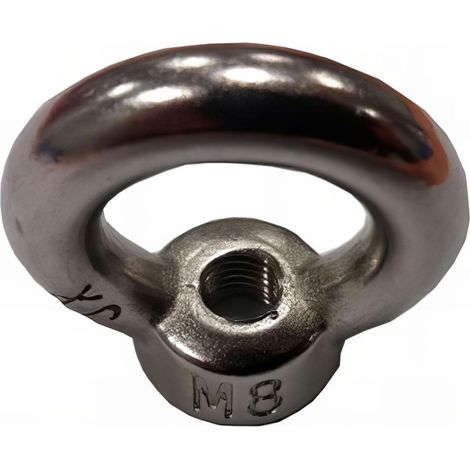 Ecrou à oeil M12 mm INOX A2 - Boite de 10 pcs - Fixtout EOEIL12A2