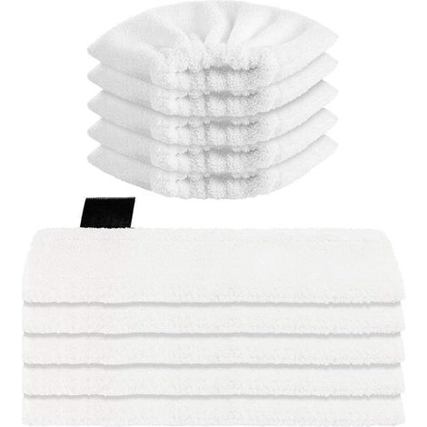 10 Pack Lingette pour Nettoyeur Vapeur Karcher Easyfix SC2 SC3 SC4 SC5, Bonnettes Microfibre pour Easy Fix Vapeur (1/5)