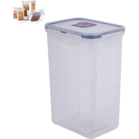 pièce - Bocal de conservation hermétique - Couvercle transparent pour seau à riz - Couvercle ouvrant pour les grains - Conservation du riz sous vide et à l'abri de l'humidité - Récipient alimentaire r (1/4)