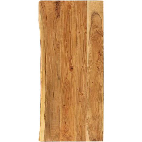 Dessus de meuble-lavabo de salle de bain Plan de lave-mains - Acacia 140x55x3,8 cm BV627169 - BonneVie (1/5)