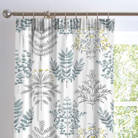 Dreams & Drapes - Emily - Coppia di tende plissettate – 168 x 183 cm (larghezza x lunghezza), colore uovo d'anatra (1/2)