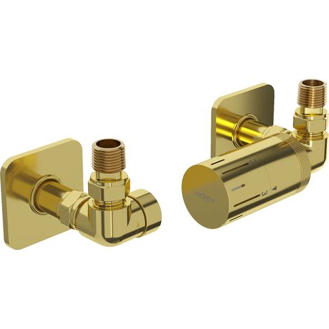 Mexen G05 conjunto termostático axial con cubierta S, dorado - W903-958-909-50 (1/3)