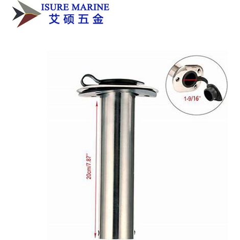Fixed stainless steel fishing rod holders 15°, 30°, 90°, fishing rod holders, boat accessories, 30° stainless steel--DTEKGAZ