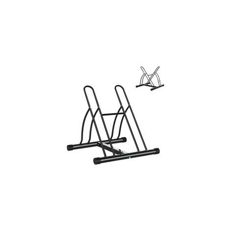 Modularer Fahrradträger für 2 Fahrräder, Abmessungen 54 x 60 x 57 cm (L x B x H), schwarz epoxidbeschichteter Stahl