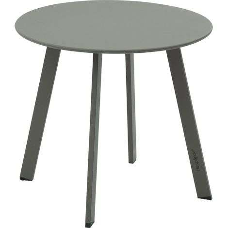 Table d'appoint de jardin ronde Saona vert laurier 70 x 40cm en acier - Hespéride