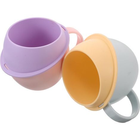 2 Pièces Gobelet de Bain de Bouche Grosse Capacité en Plastique Incassable, Facile à Nettoyer, Tasse Élégante Salle de Bain à Domicile (1/5)