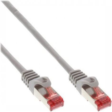 Câble Patch Cat 6 - S-STP-PIMF - Gris - 0,25 M - Pour Réseau Informatique