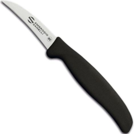 Couteau À Légumes Incurvé - Lame Acier Inoxydable Nitro-B 70 mm - Manche Ergonomique Sebs - 190 mm - Pour Péler Fruits Et Légumes - 1 Pièce