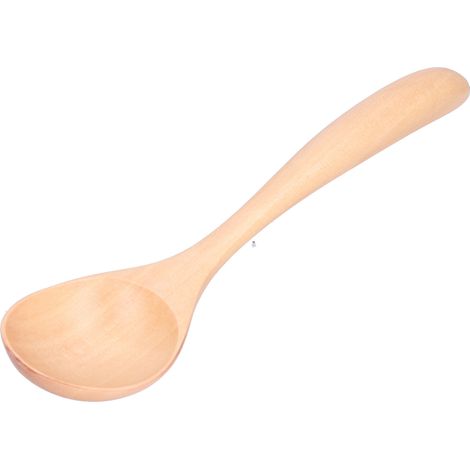 Cuillère à soupe de style japonais, une cuillère en bois à long manche utilisée dans les cuisines domestiques et les restaurants pour servir la soupe et le porridge. (1/5)