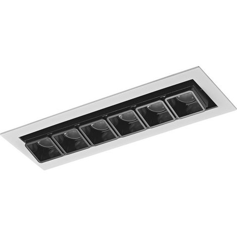 Spot encastré Italux Harper LED 12W blanc/noir 3000K (1/2)