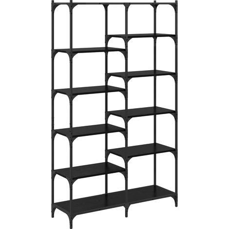 Maison Exclusive - Regal Schwarz Eichen-Optik 100 x 32 x 170 cm H