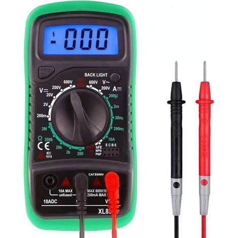 Multimètre Numérique Automatique avec Détection de Tension, Rétroéclairage et Fonctions Multiples pour Électriciens et Bricoleurs (1/5)