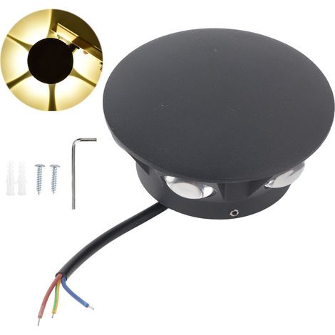Applique murale LED Mushroom design aluminium 6 faces lumière douce décoration moderne pour intérieur maison hôtel (1/5)