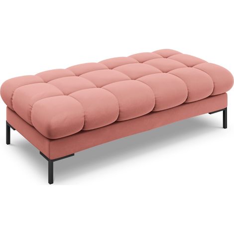Banc 2 places en velours rose (1/5)