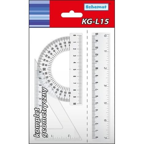 Kleines Geometrie-Set KG-L15 3-tlg