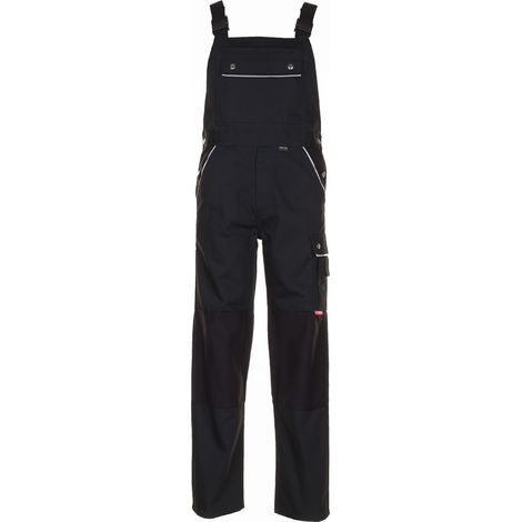 Arbeitshose Latzhose Canvas 320 schwarz/schwarz Größe 110 (1/5)