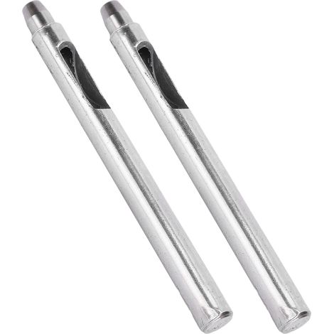 Outil de perforation en lot de 2 pour le bricolage, pour le cuir, pour percer des trous ronds et creux, fournitures de perçage (6 mm). (1/5)