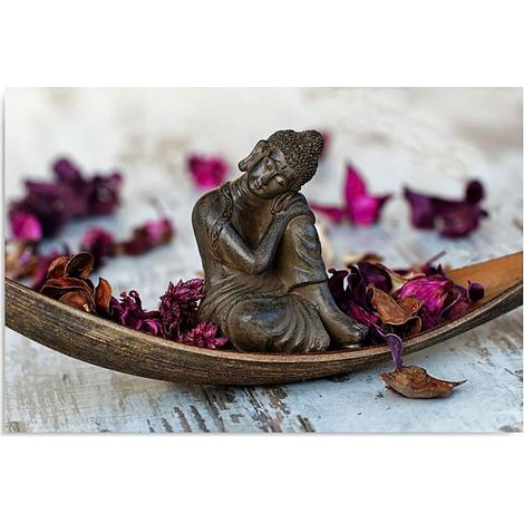 Tableau bois figurka zen - 50 x 40 cm (1/4)