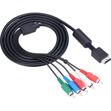 Câble AV Multi Out vers Vidéo/Audio Composant pour PS2 et PS3 Sony (1/5)