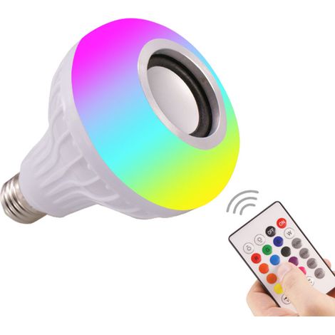 Lampe LED Bluetooth 6W avec Enceinte Audio Stéréo et Télécommande - Éclairage RGB Changeant (1/5)