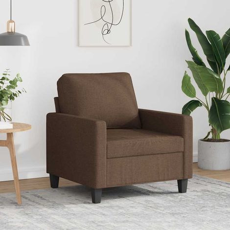 vidaXL Poltrona Marrone 60 cm in Tessuto
