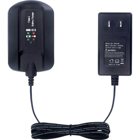 Chargeur Lithium 20 V - Compatible Avec Batteries PowerShare 18 V 20 V - Indicateur LED - Prise US - Pour Outils Sans Fil - 1 Pièce