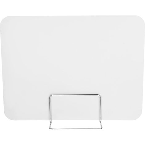Panneau de séparation bureau en PVC blanc et fer pour étudiants
