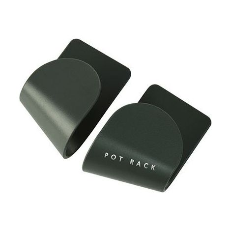 2 pièces/ensemble support mural sans poinçon Pot porte-couvercle cuisson outil de stockage cuisine gain de place étagère support vaisselle (vert) (1/5)