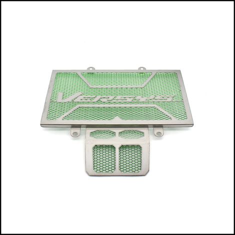Protective and heat dissipation grille for water tank, compatible with Kawasaki Versys 300, Versys X300 and X-300 models.