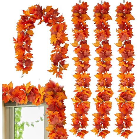 Guirlande de feuilles d'érable Fausse feuilles d'automne (1/5)