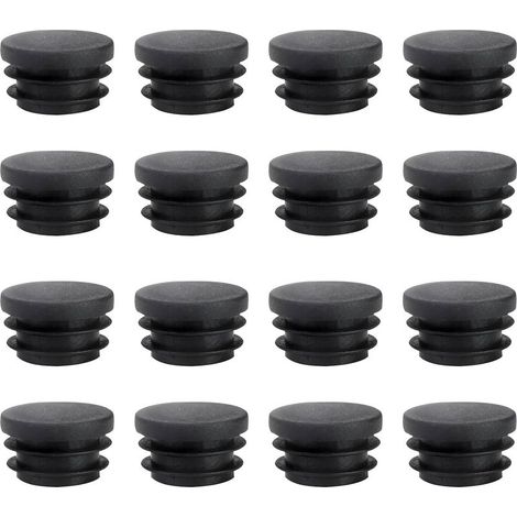 16 pièces Bouchons à Lamelles Ronds de 22 mm pour Tube Rond, Poteaux de ClôTure Ronds en Plastique PolyéThylèNe Robuste, Bouchons de 22 mm pour Couvrir Les Tubes en Acier, Les Tubes en Acier (1/5)