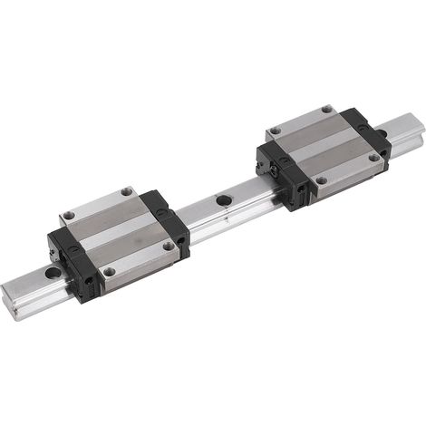 Rail de guidage linéaire coulissant avec 2 blocs HGW20CC, rail de guidage linéaire en acier à roulement de 300 mm pour machine CNC (1/5)