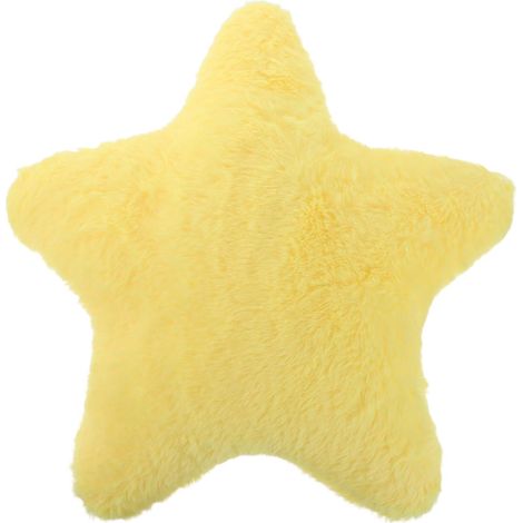 Coussin Étoile Jaune 40cm en Peluche, Décoratif pour Chambre Adulte (1/5)