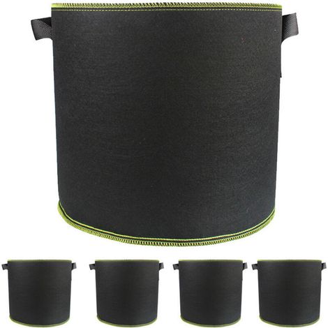 5 Pcs Sac à Plantes Non Tissé 5 Gallons Sac Plantation Pomme de Terre Légumes (1/4)