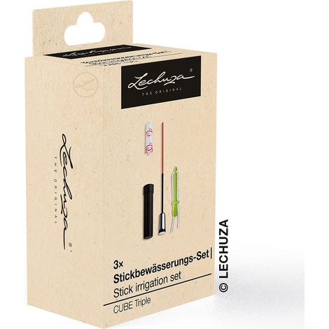 LECHUZA® Ersatzteil Stickbewässerungs-Set für CUBE Triple (1/2)