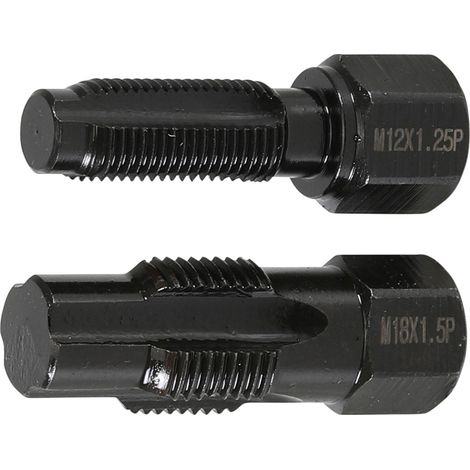 BGS Reparaturwerkzeug für Lambdasondengewinde M18 x 1,5 mm M12 x 1,25 mm 2tlg. - 65591