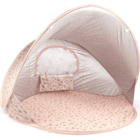 [GEBRAUCHT] B-Ware bieco Strandmuschel Dreamy Flowers UV-Schutz 40+ Pop-Up 130x115x130 cm (1/2)
