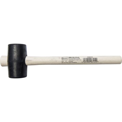 Connex Gummihammer 54 mm mit Holzstiel Gummihammer