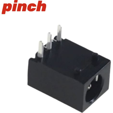 Prise d'alimentation DC003/003A 3,5 x 1,3 mm, 3 broches horizontales, pour chargeur CC, connecteur plat 3 broches, connecteur rond 10DC-003, dessus plat (1/3)