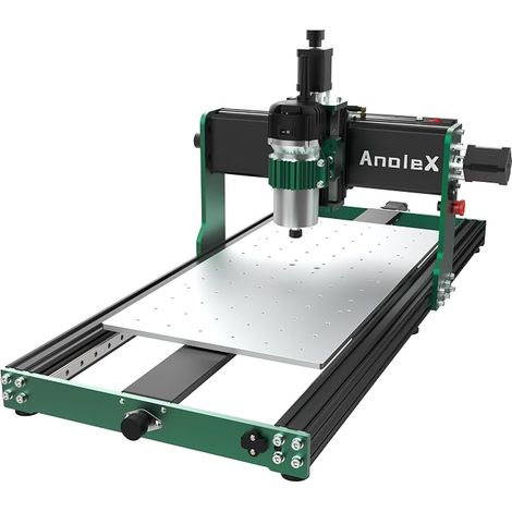 CNC 3060-Evo Max Full Metal Router with XYZ Double Axis, Steel Linear Guides with 800W Router, Ideal for Cutting Aluminum, Brass, Steel (1/5)
