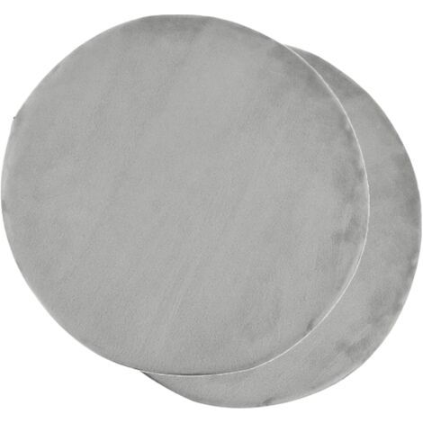 Lot de 2 coussin de chaise Rond, 38 cm rond en mousse à mémoire de forme chaise coussin de siège coussins pour chaises de Coussin de chaise pour chaises, bancs, tabourets (1/4)