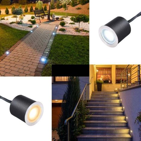 Spot encastrable exterieur 16 kits d'éclairage principal de plate-forme de LED φ32mm IP67 imperméabilisent la basse tension 12V - lumière blanche