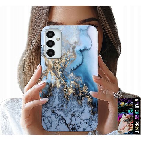 Custodia per Samsung Galaxy M13 4G - motivo marmo + vetro (1/5)